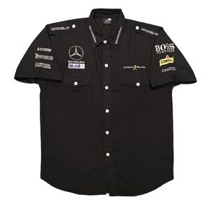 Vintage MERCEDES Formula One Racing - Hugo BOSS Button Up Shirt - F1 Motorsport